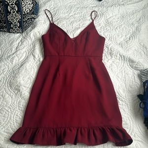 Princess Polly maroon dress size 8